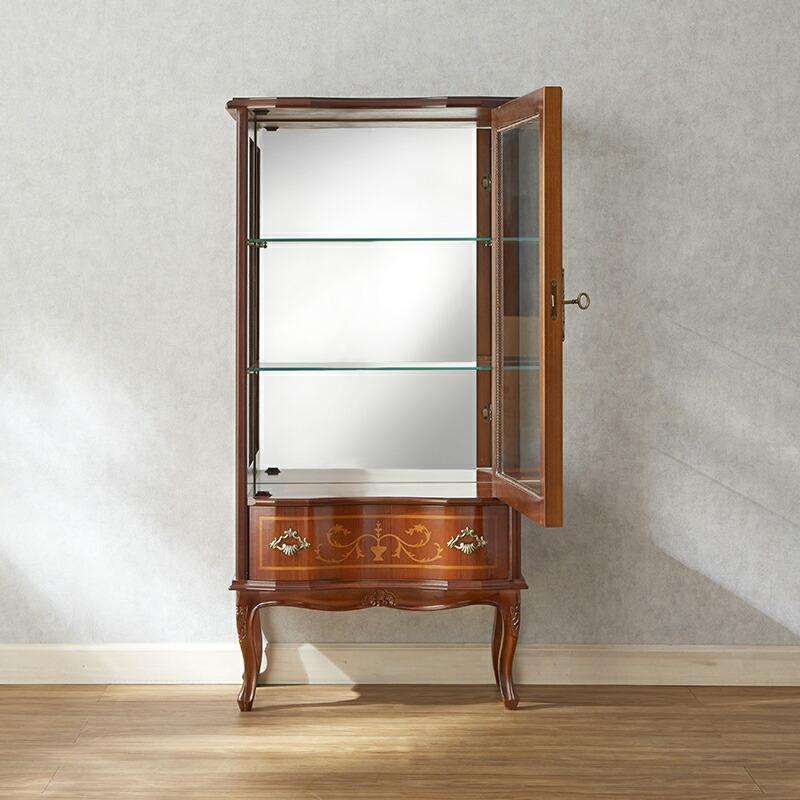 キャビネット(食器棚 飾り棚) 幅60cm / 収納 イタリア製 アンティーク