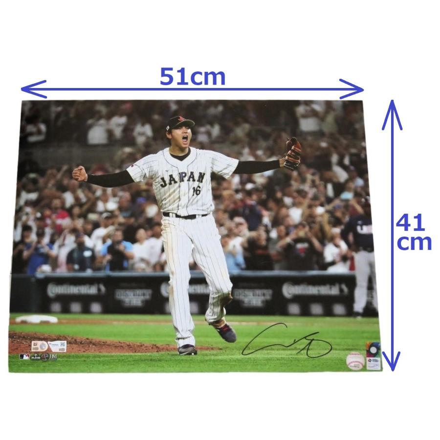 MS】大谷翔平 直筆サイン 2023年WBC決勝 優勝決定の瞬間！特大写真