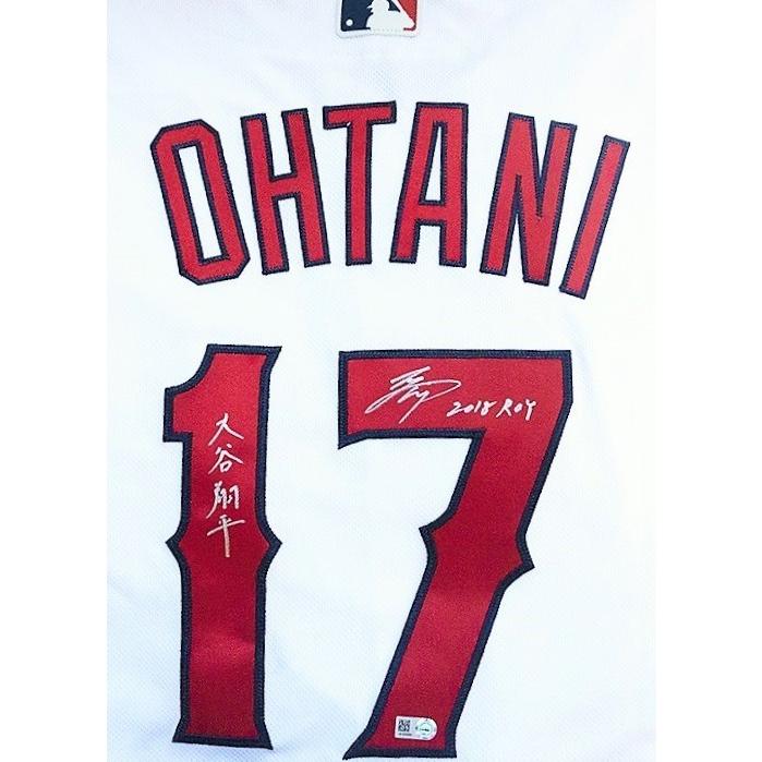 MS】レア！大谷翔平2018年ROY新人賞＋日本語(漢字)英語直筆サイン