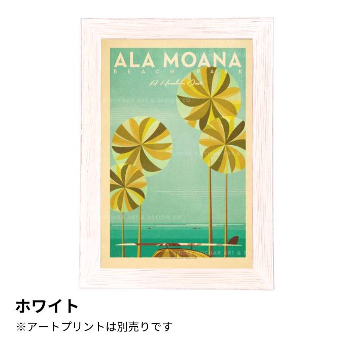 ニックカッチャー】ハワイトラベルプリント 専用 ウッドフレーム【nick