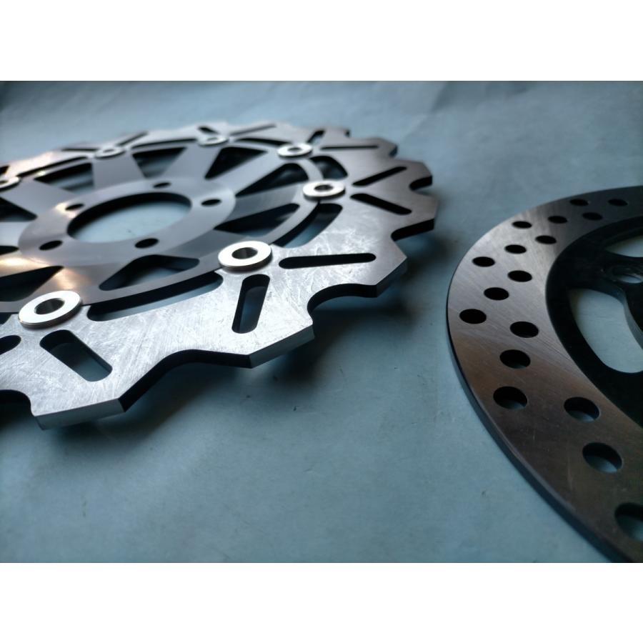 新品 ブレーキディスク バリオス 前後セット 036S黒フロント,リア