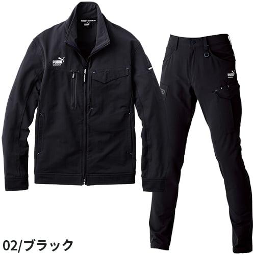作業ウェア PUMA プーマ 作業着 上下セット 秋冬 ストレッチ