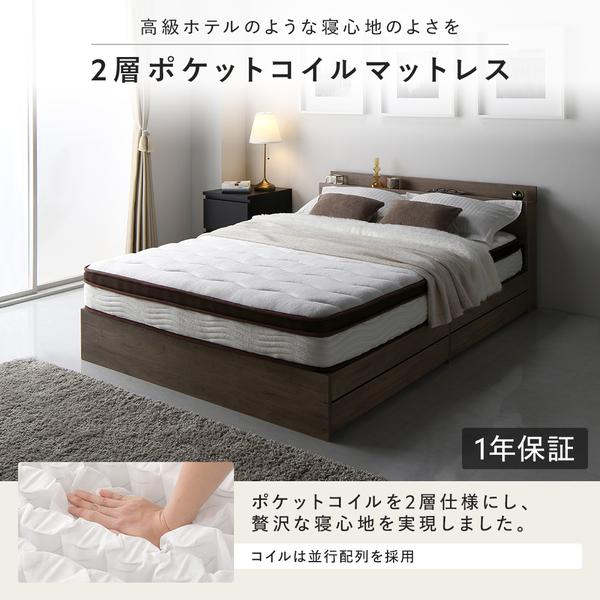 パイプベッド ダブル ベッドフレームのみ ブラック スチール ヘッド