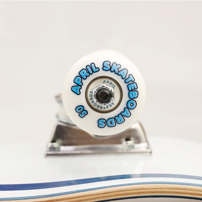 スケボー コンプリート スケートボード April エイプリル OG LOGO BLUE