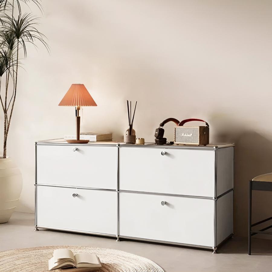 USM ハラー キャビネット 北欧 鍵付き サイドボード 幅153cm 国内在庫