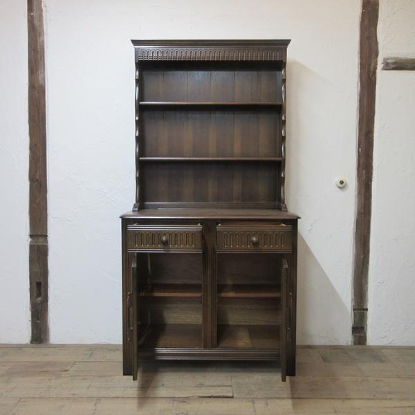 イギリス アンティーク 家具 ドレッサー カップボード キャビネット