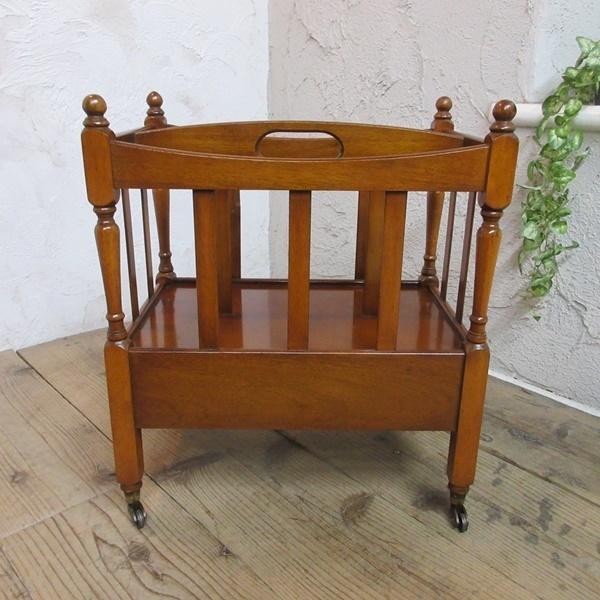 イギリス アンティーク 家具 マガジンラック カンタベリー 楽譜入れ