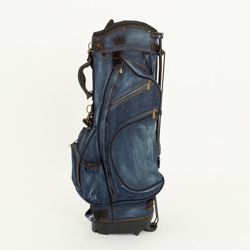 19ゴルフ デニム キャディバッグ 色落ち加工 8.5型 ゴルフ用品