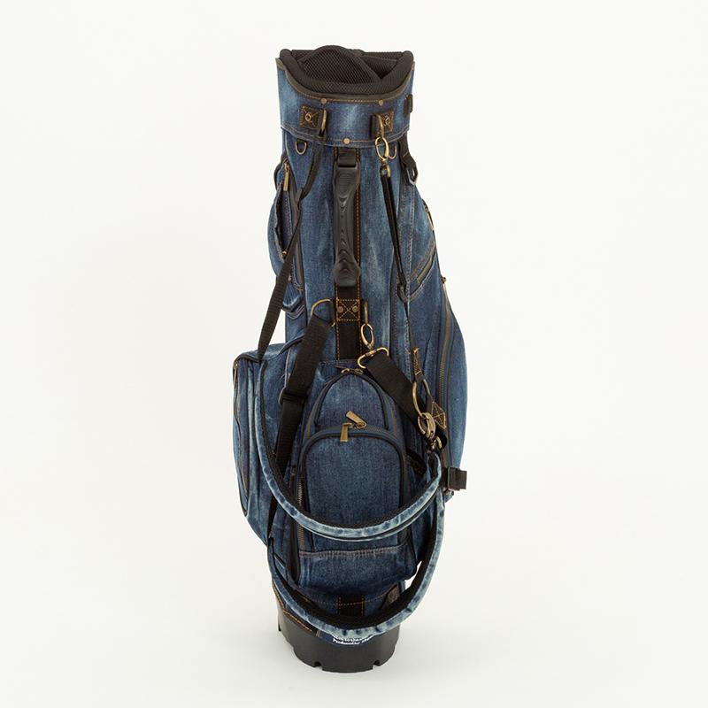 19ゴルフ デニム キャディバッグ 色落ち加工 8.5型 ゴルフ用品