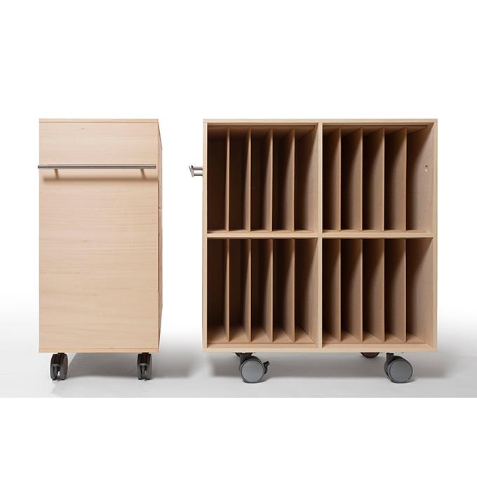 レコード収納ラック 収納棚 キャスター付き収納 キャスターつきラック