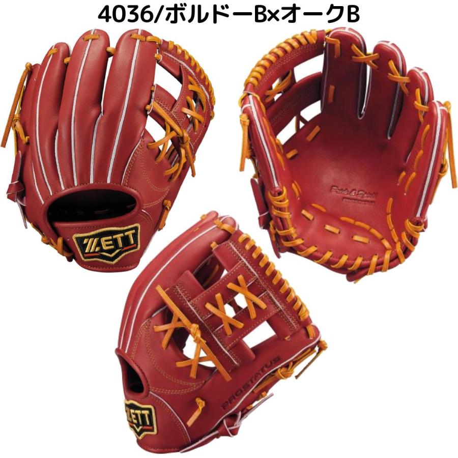 ゼット（ZETT） 専用グラブ袋付き PROSTATUS 軟式用グラブ 内野手用