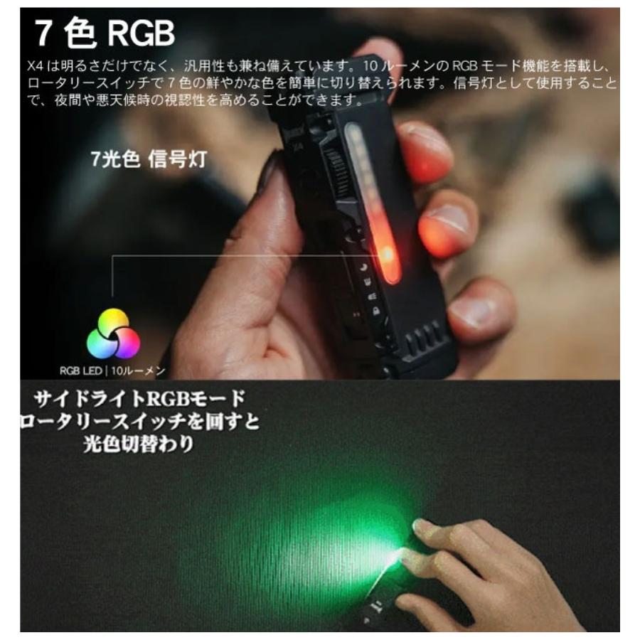 WUBEN ウーベン X4 小型 充電式 防水 明るい ハンディライト 1500