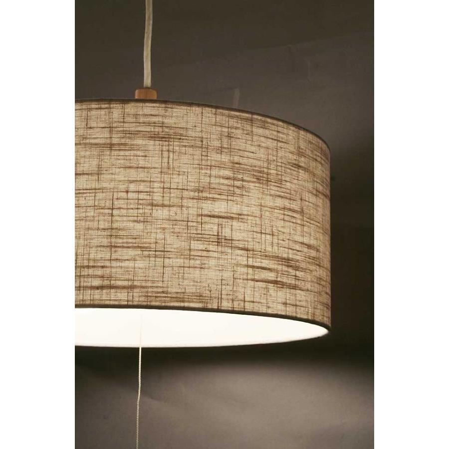 ブラウン金属製ペンダントライト 直径約40cm ランプシェード