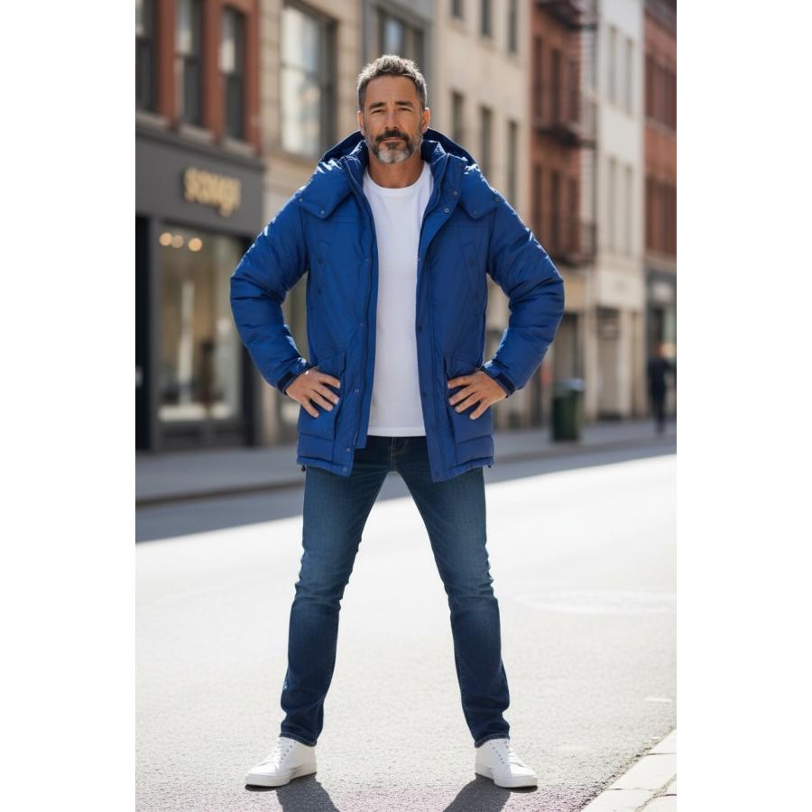 Blue Snow White / マルニオリジナルダウンジャケット 【ネイビー