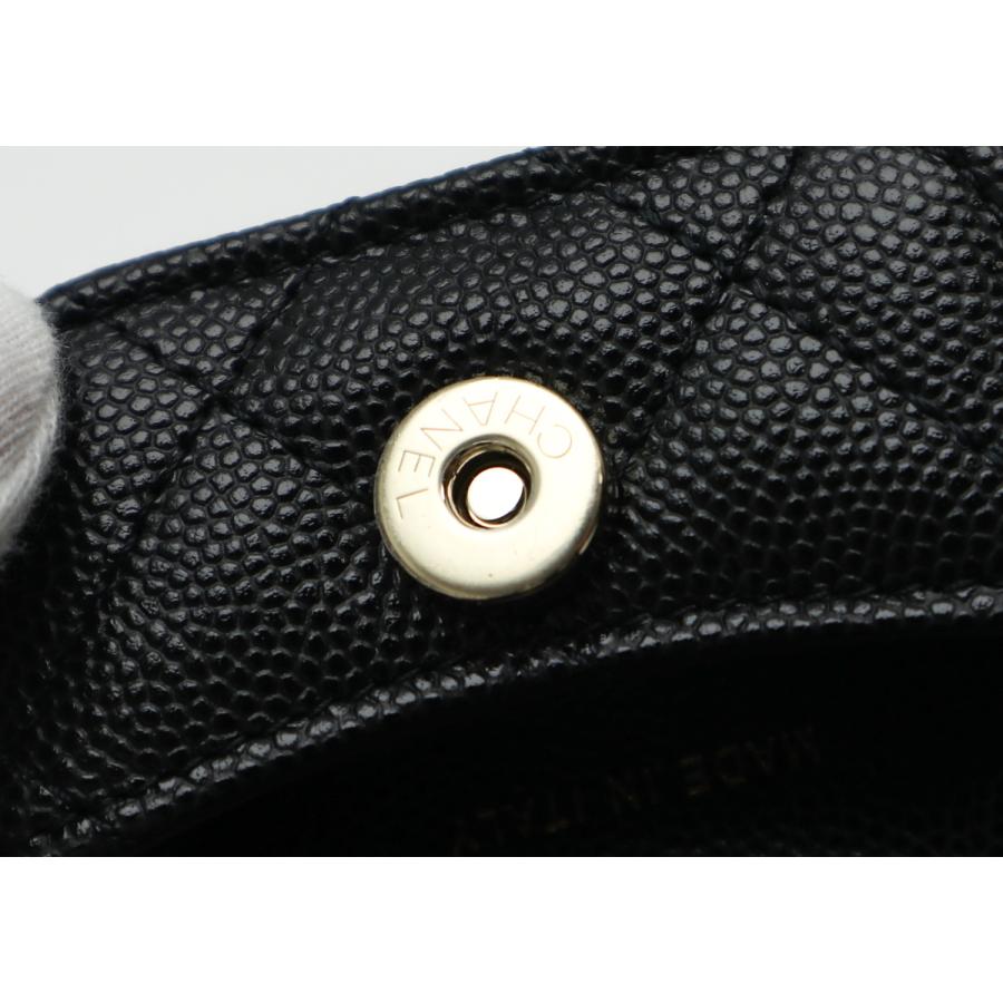 CHANEL（シャネル） マトラッセ ココマーク キャビア 黒 イヤホン