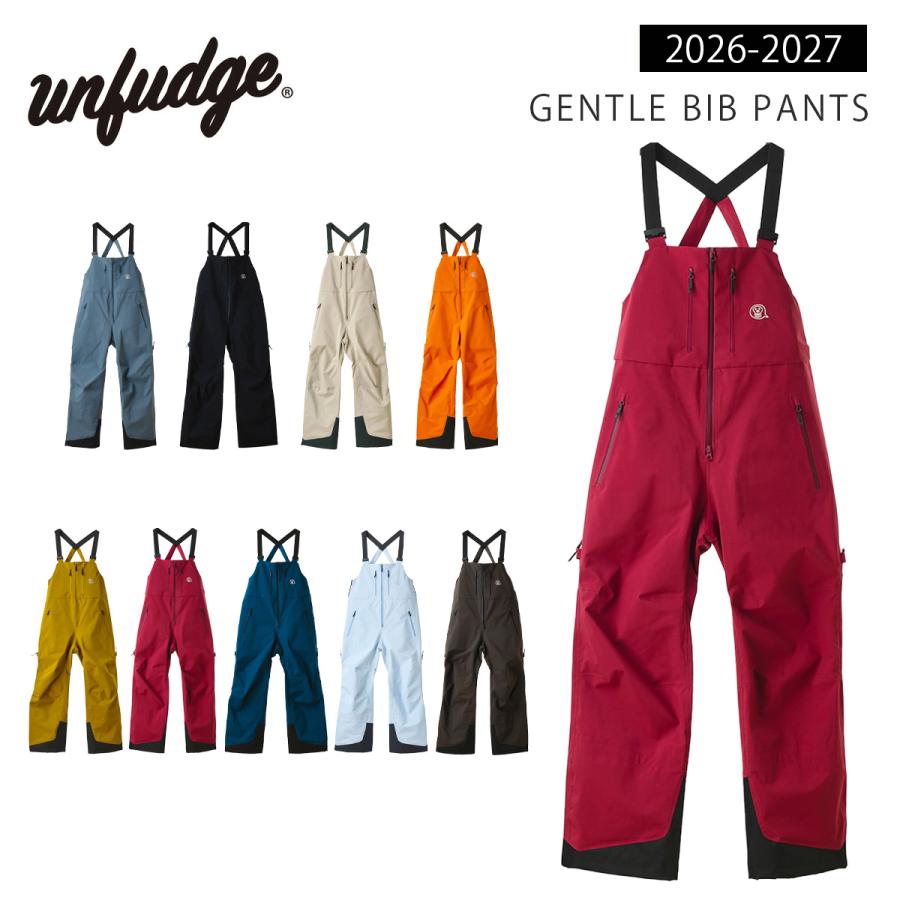 アンファッジ スノーボードウェア ジェントル ビブパンツ unfudge