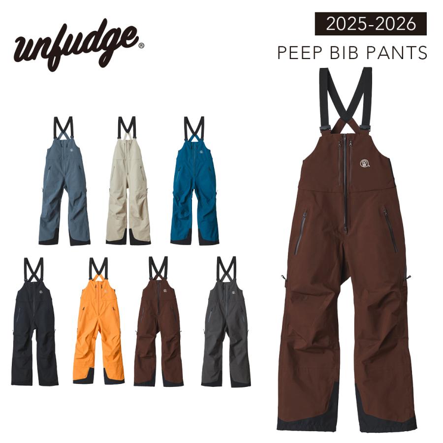 アンファッジ スノーボードウェア ピープ ビブパンツ unfudge PEEP BIB