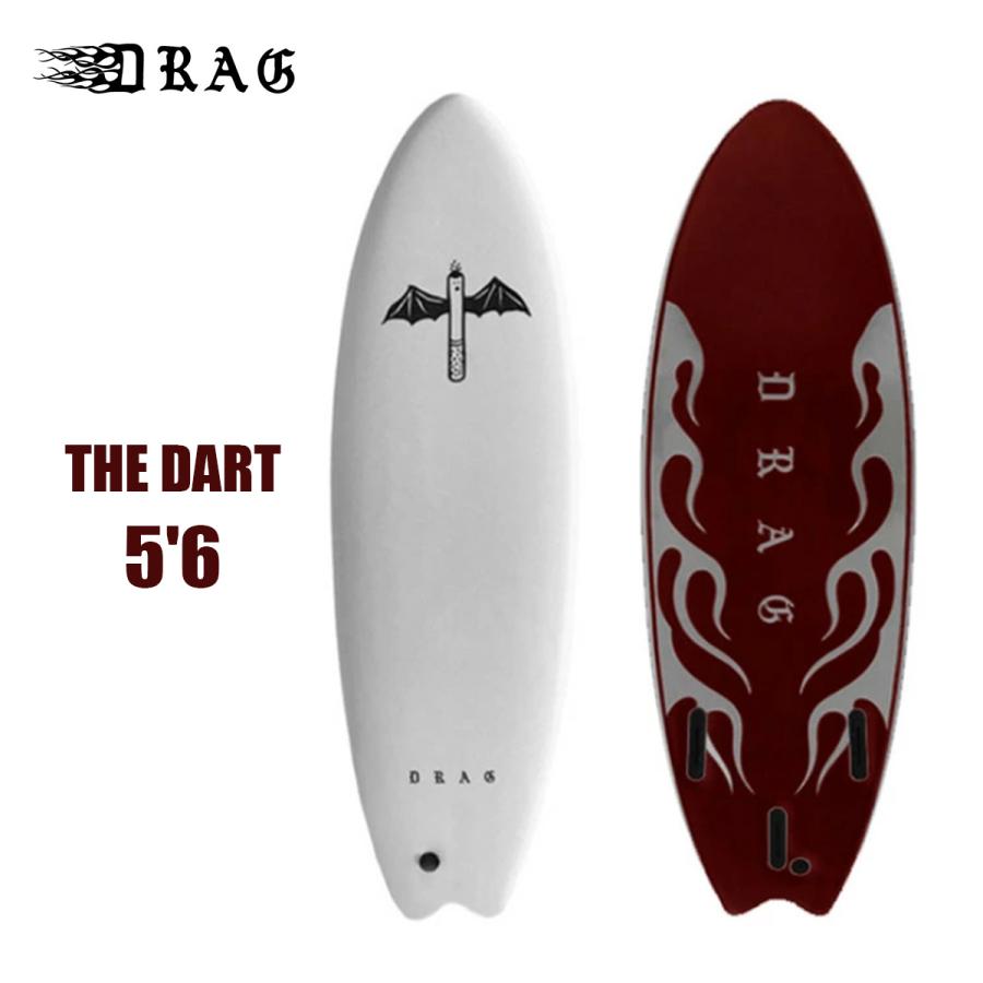 DRAG ソフトボード サーフボード THE DART 5'6 THRUSTERモデル