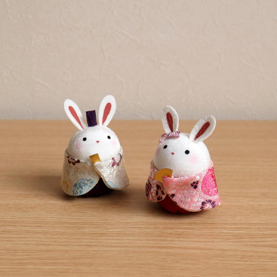雛人形 コンパクト ☆ モダン おしゃれ インテリア ひな人形 うさぎ