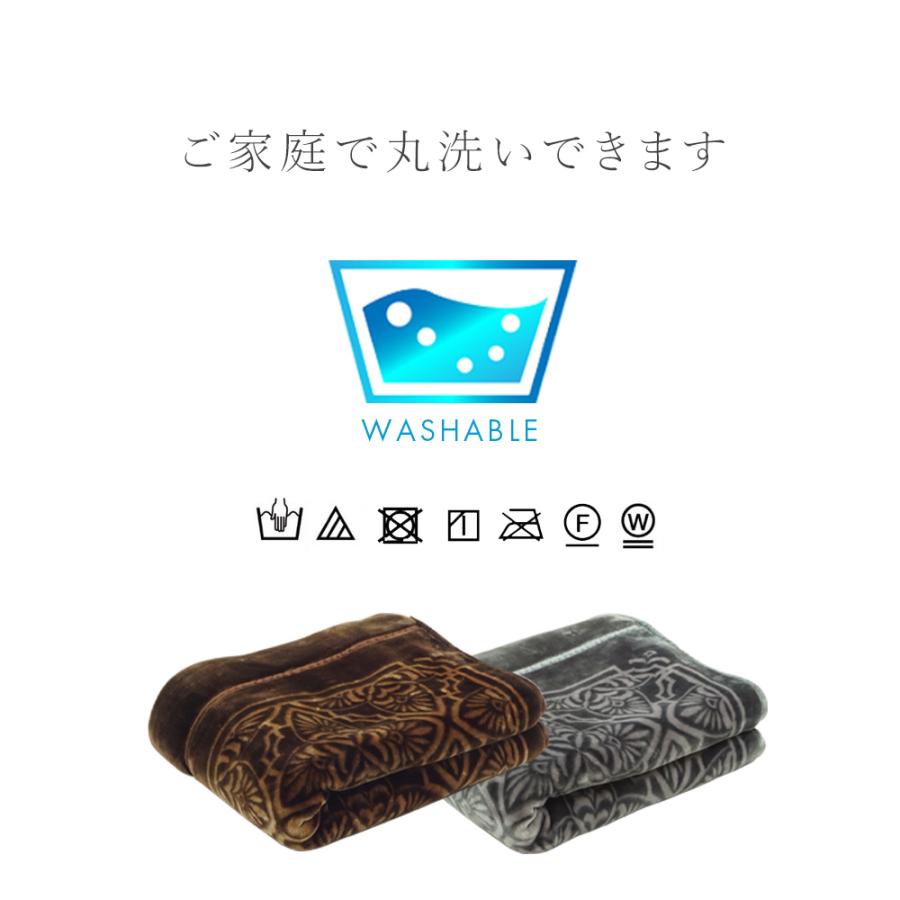 昭和西川 西川 ハイボリューム毛布 ダブル 衿付き 2枚合わせ