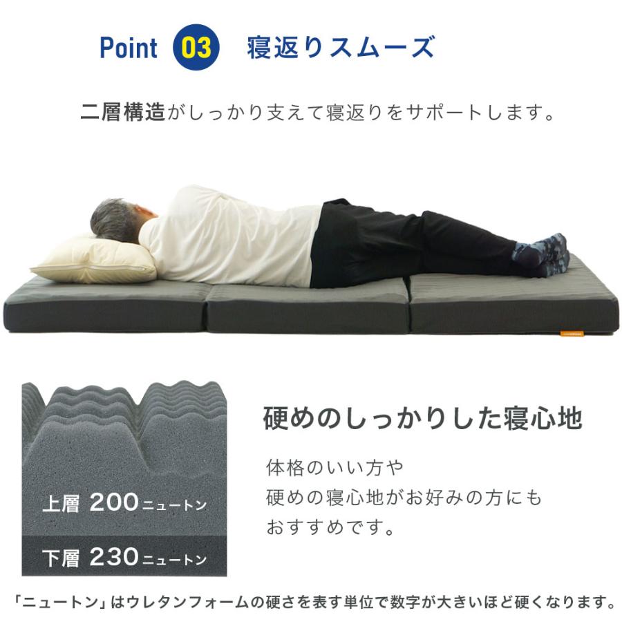 昭和西川 マットレス ラクシーン プレミアム シングル 厚さ10cm 高反発