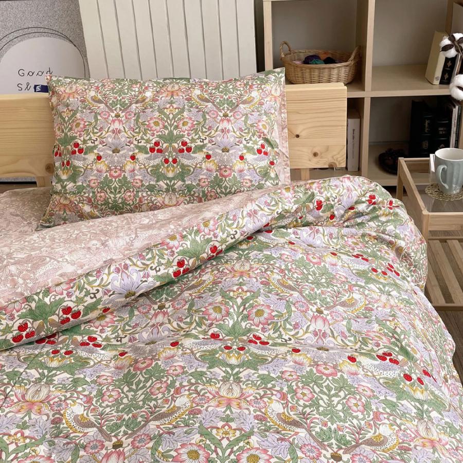 ロマンス小杉 掛けふとんカバー シングルロング V&A いちご泥棒