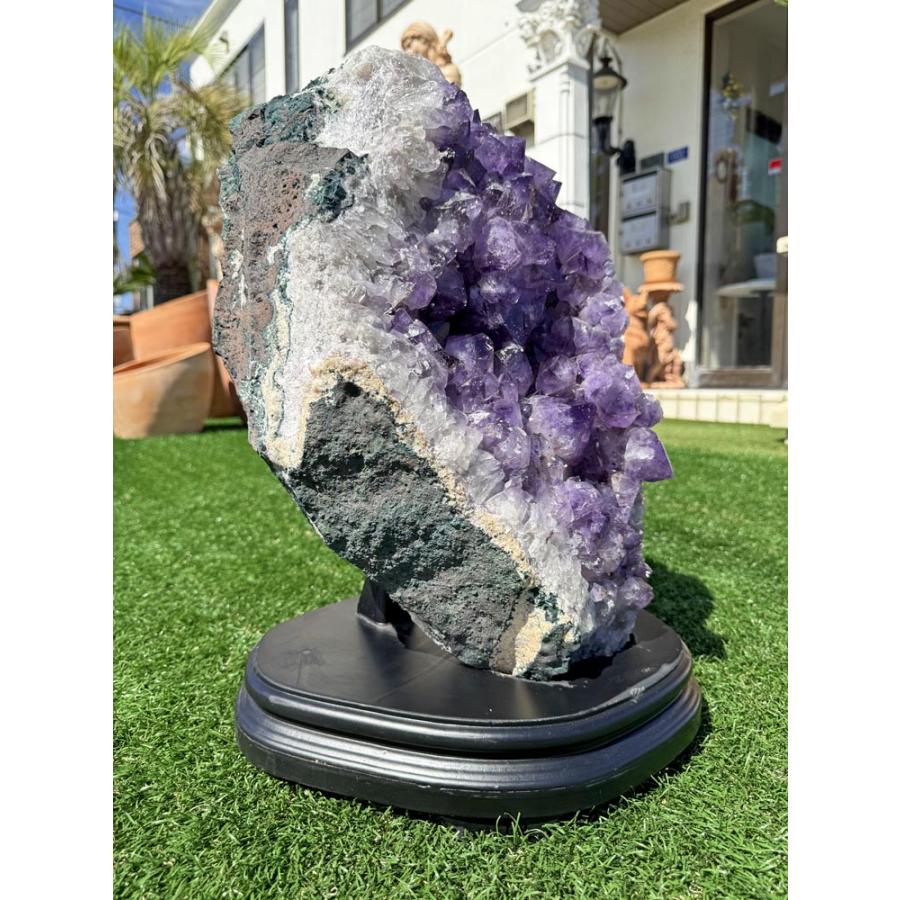 天然 アメジスト 紫水晶 クラスター 大きい 原石 H50cm 送料無料 鉱物