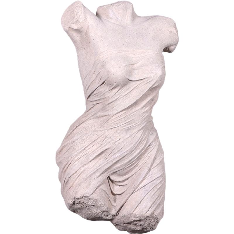 ギリシャ神話ローマのニンフ女性トルソー壁面彫刻 大きい オブジェ