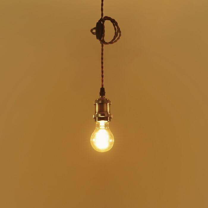 ペンダントライト 3灯セット E26 LED電球付 フィラメント電球 60W形