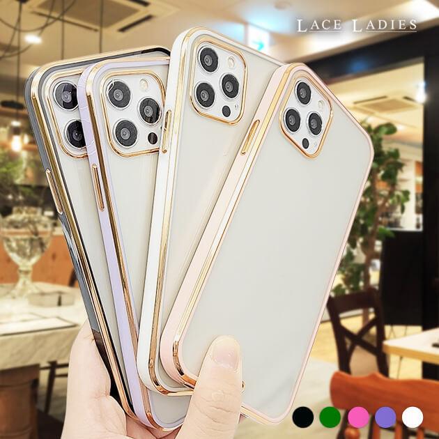 Lace Ladies（レースレディース） ゴールドフレーム クリアケース 金