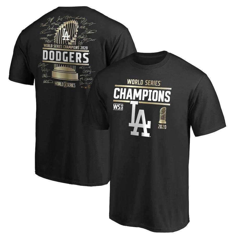 ドジャース ワールドシリーズ 2020 優勝 Tシャツ MLB ブラック