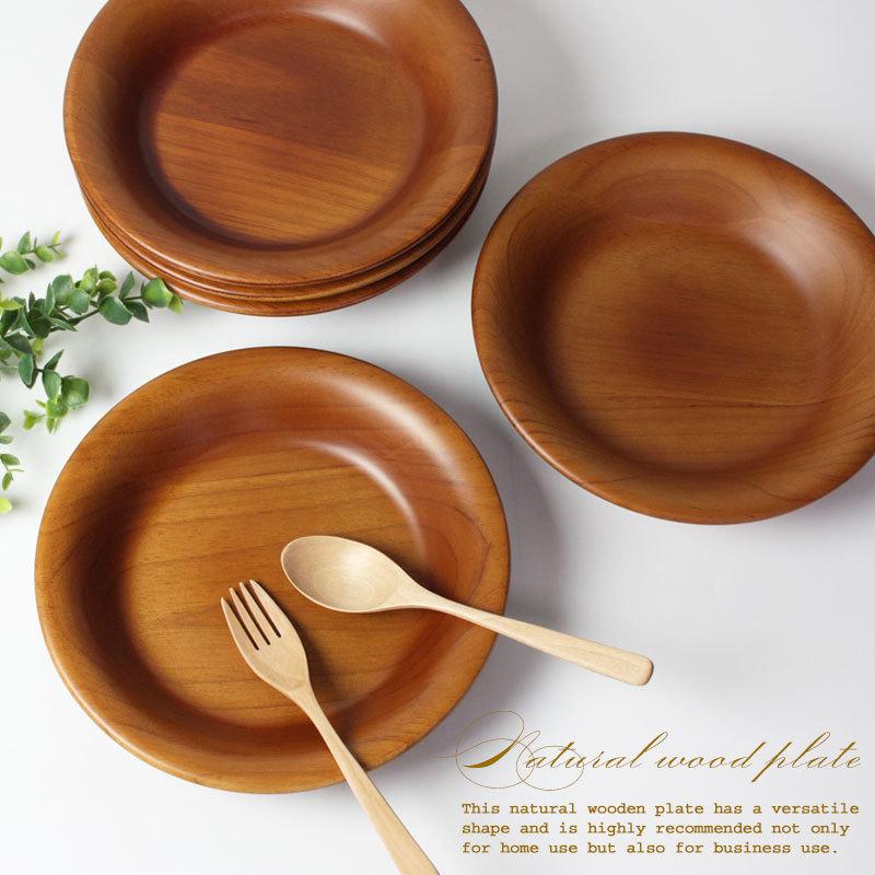 みよし漆器本舗 木製 プレート 22cm お皿 ディッシュプレート 食洗機