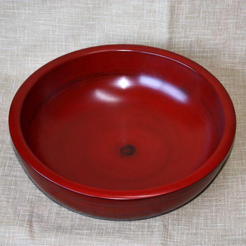 みよし漆器本舗 天然木製 尺8寸 こね鉢 54cm 根来塗り 蕎麦打ち そば