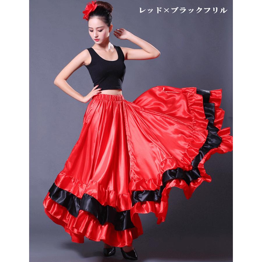 完売 選べるタイプ！ボリュームたっぷり広がるスカート フラメンコ