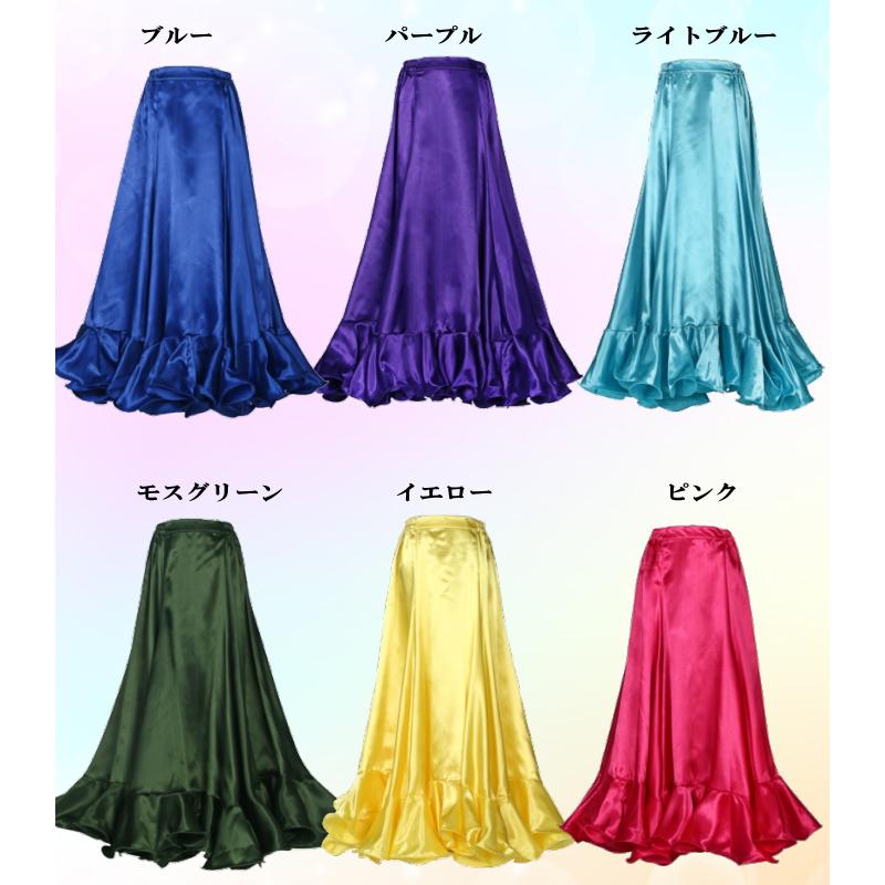 フラメンコ衣装 ペチコート【赤】 スカート ダンス衣装 ロングスカート