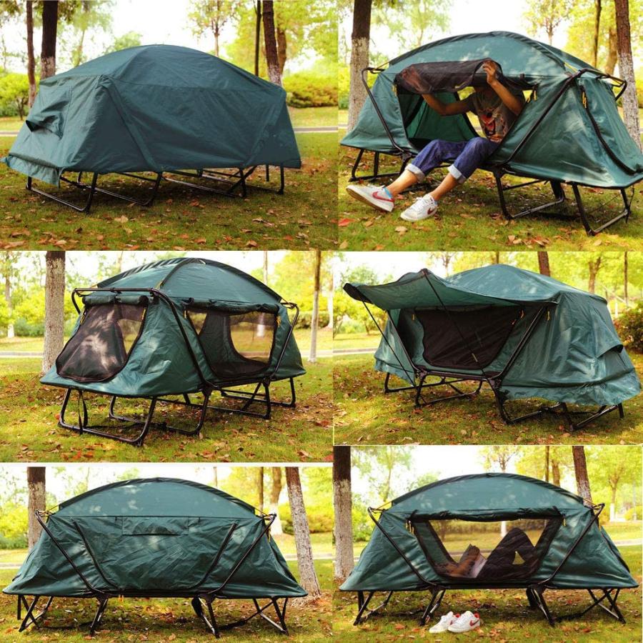 大型 テントコット 高床式テント 2人用 キャンプ テントベッド