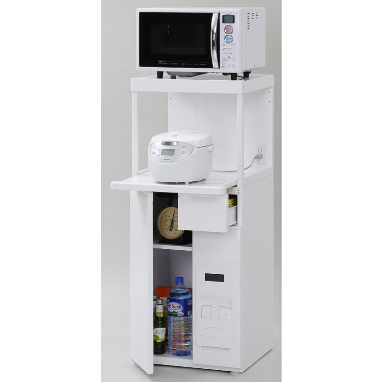 米びつ付きレンジ台 幅50 スリムタイプ 「ファインキッチン」SK-311W