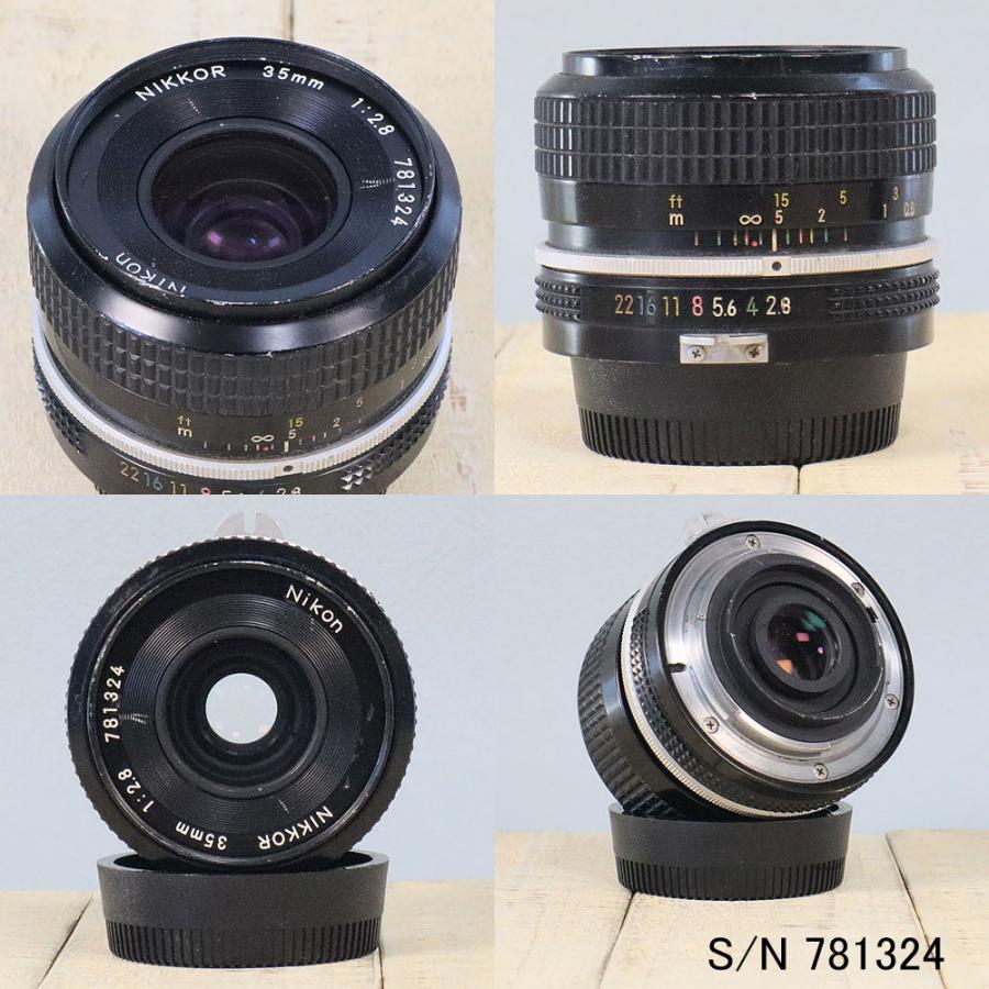 保証付 】【中古】 オールドレンズ Nikon NIKKOR 35mm f2.8 ニコン F