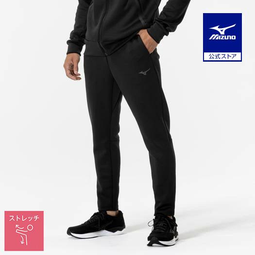 ミズノ公式 ストレッチスウェットスリムパンツ ユニセックス ブラック