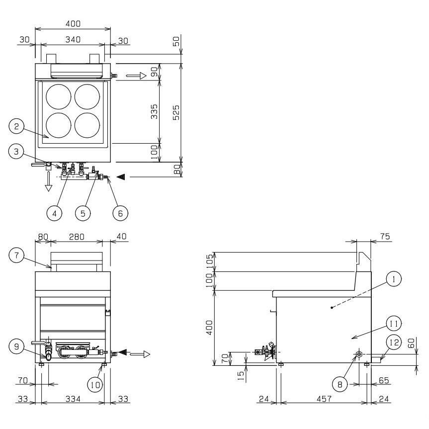 マルゼン（MARUZEN） MRK-045TB 都市ガス LPガス プロパンガス 業務用
