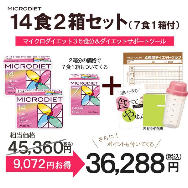 サニーヘルス マイクロダイエット 14食2箱セット(7食1箱付き