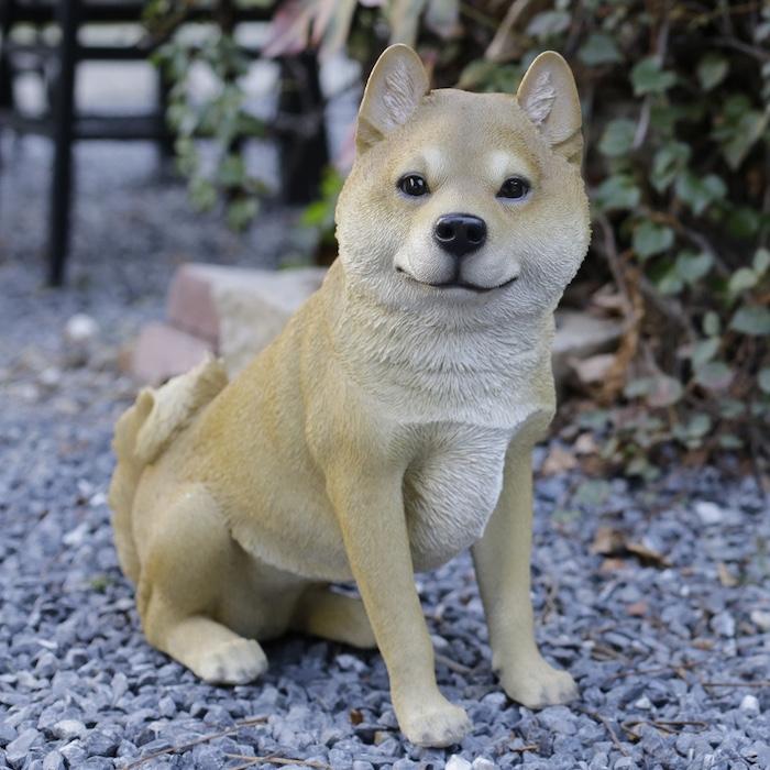 犬 置物 大型 かわいい 動物 玄関 お座り柴犬 高さ40cm イヌ おしゃれ