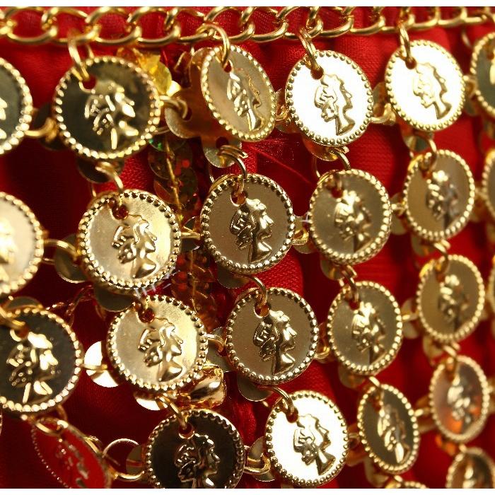 ヒップスカーフ シルバーコイン ヒップベルト ヒップアクセサリー