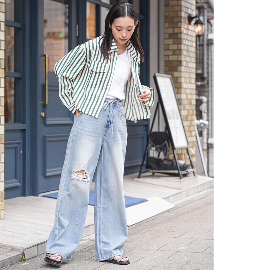 サッカーストライプシャツジャケット ストライプジャケット シャツ