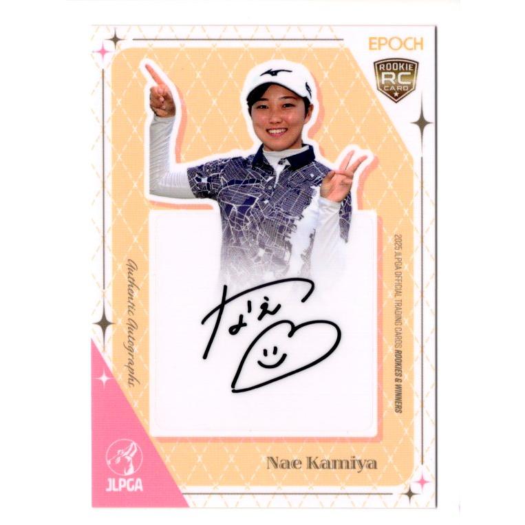 25EPOCH JLPGA 女子ゴルフ Rookies & Winners 神谷奈恵 直筆サイン