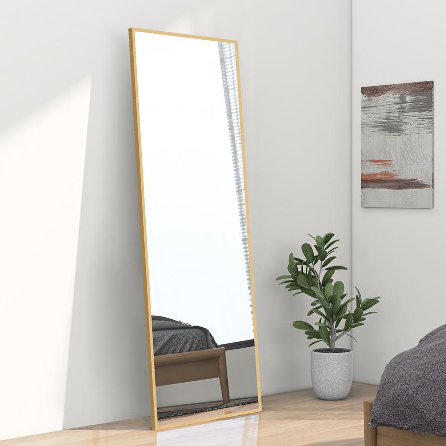ミルオ君の鏡工房 全身鏡 姿見 大型 ミラー 鏡 180*60cm スタンド