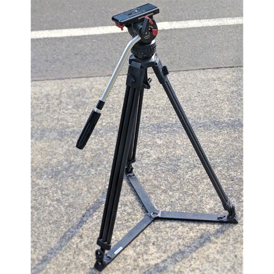 □Sachtler Video 14 II ザハトラー ビデオヘッド アルミ2段三脚
