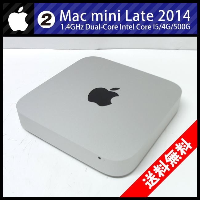 Mac mini ☆Mac Late 2014・1.4GHz デュアルIntel Core i5/4GB/HDD