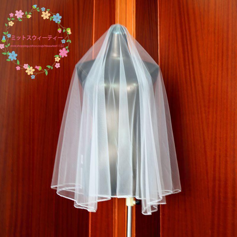 ウエディングベール ベール ヴェール 1.5m 2m 3m ミドルベール 挙式