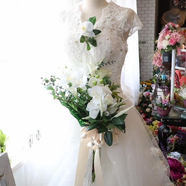 胡蝶蘭 ロングステム クラッチブーケ 前撮り ロケフォト 撮影 ギフト